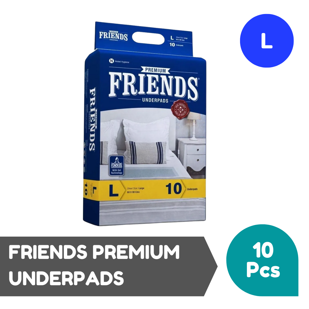 Friends Premium Underpads/ Comfortable Underpads/ Hygiene Underpads- 10pcs Pack - Large