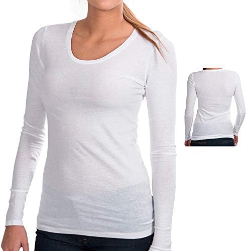 Long sleeve ladies inner  T shirt- White