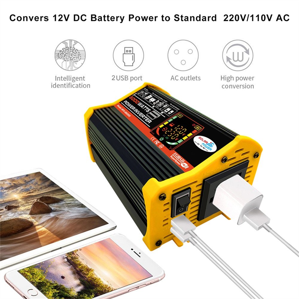 25W olar panel+6000W inverter+intelligent display. 
