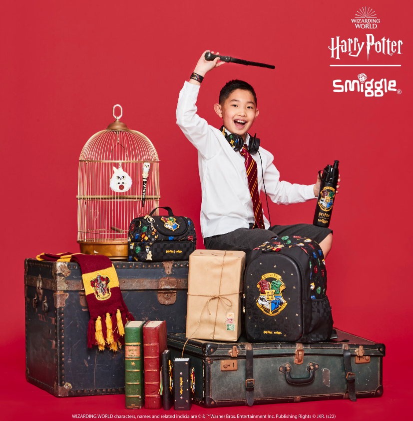 Smiggle Harry Potter Classic Black Backpack for Primary. 