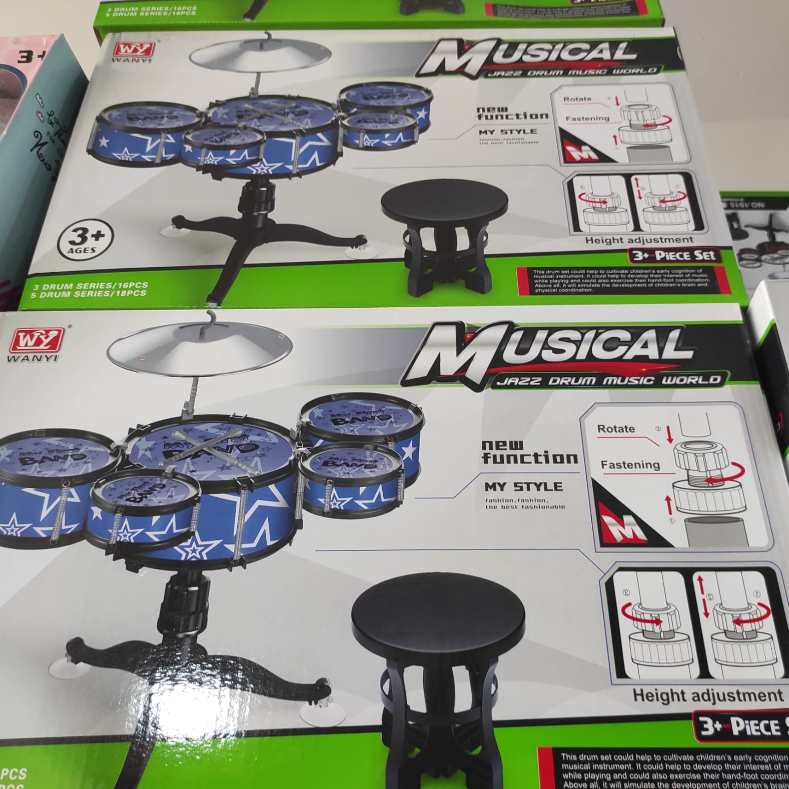 Eitgzwas 2020 Desktop Drum Set Electronic Mini Finger Press Drum Desktop Inspire Hearing