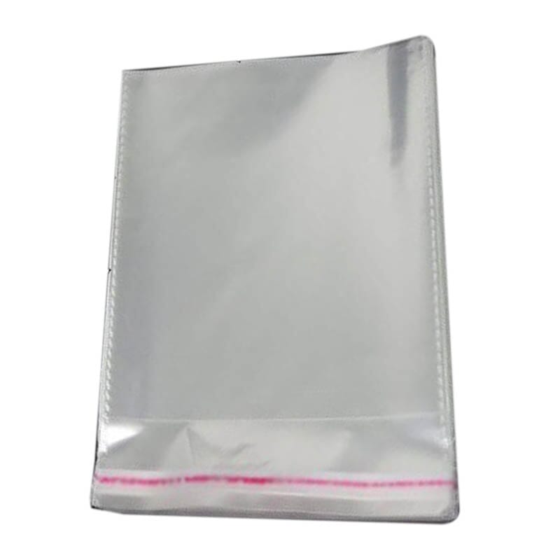 100pcs 5*8 inches Clear Transparent Polythene Bags BOPP Bags with Selfsealing Sticker