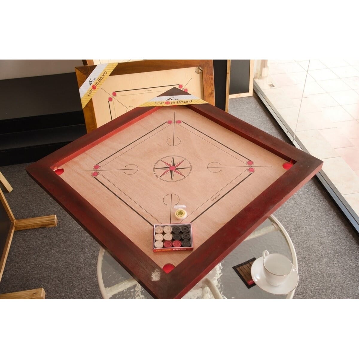 Scan champion carrom board. 