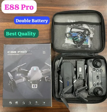 E88 Pro Drone 4K HD Camera Drone Wifi FPV Foldable Professional Drone Highly Preserved RC Quadcopter. 