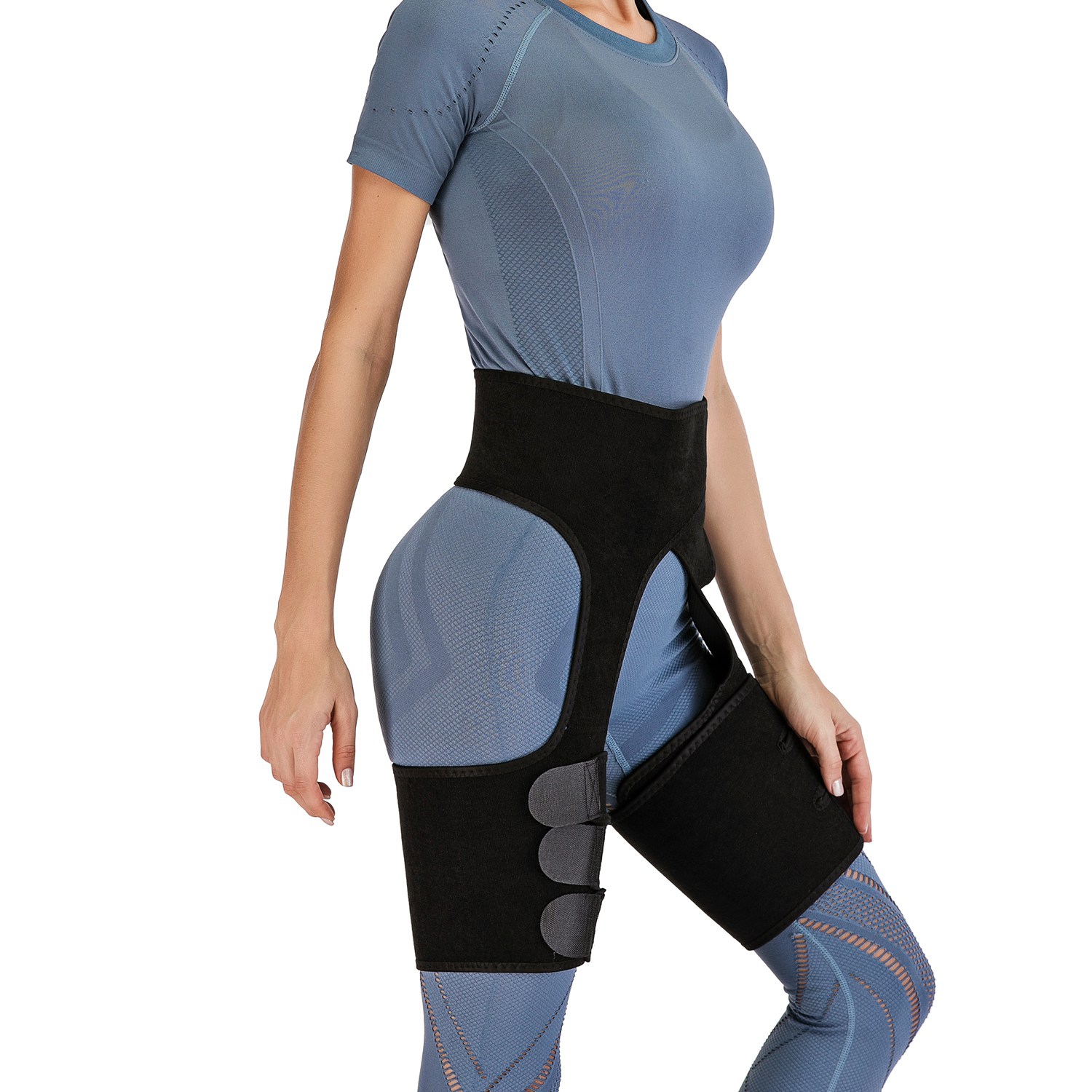waist trainer that goes around thighs