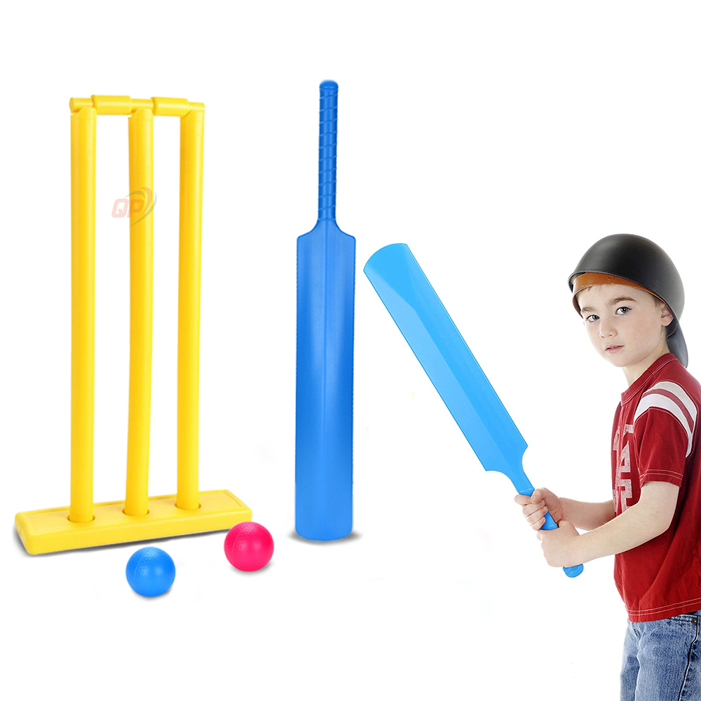 KIDIVO Plastic Cricket Set With Stump And Ball Playing Set For 2-5 Year Kids(Size:- Small, Multicolor) (Paw Pertrol