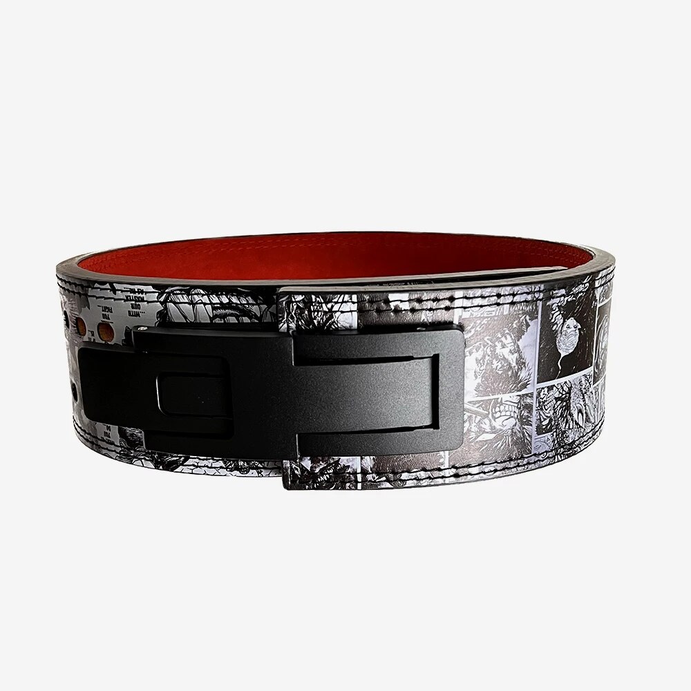 Berserk Anime Weightlifting Belt Leather Weight Lifting Lever Belt for Men Women Gym Fitness Powerlifting Waist and Back Support. 