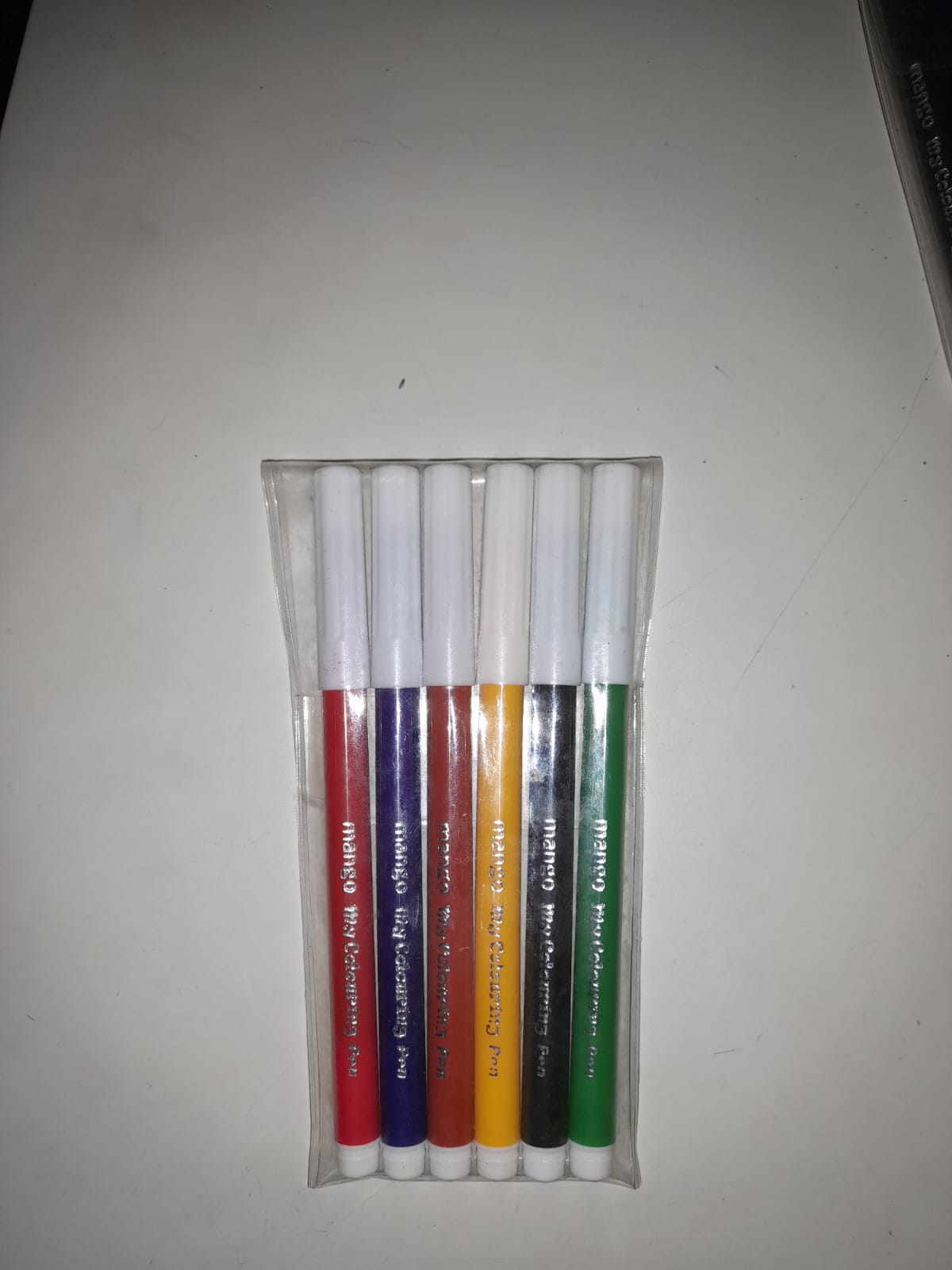 Platignum 6 coloring felt pen set (mango). 