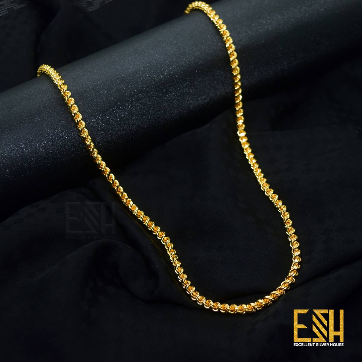 Gold plated 24 Inch Long Big 4.5MM Rope 