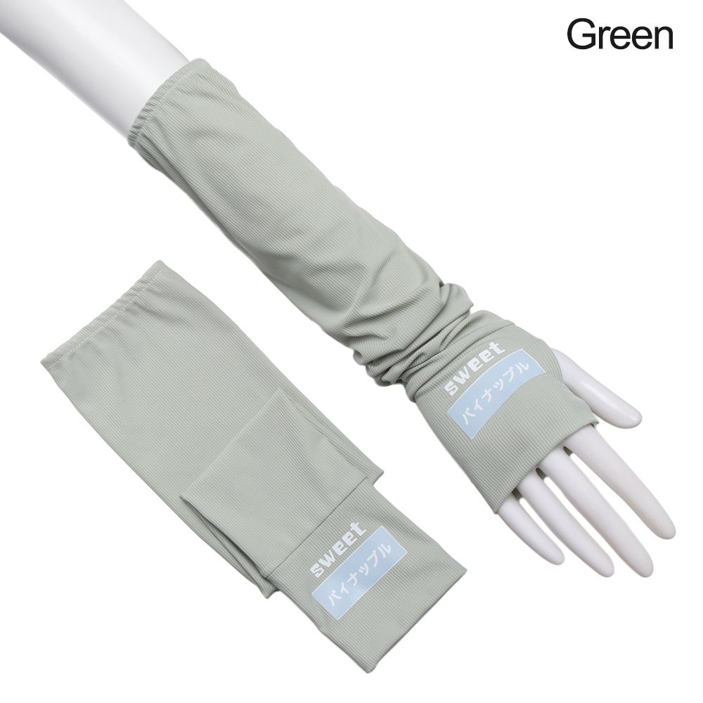 Good day 2Pcs Breathable Quick Dry Thin Sports Sunscreen Cycling Outdoor Ice Silk Sleeves Sun Protection Arm Sleeves Arm Cover. 