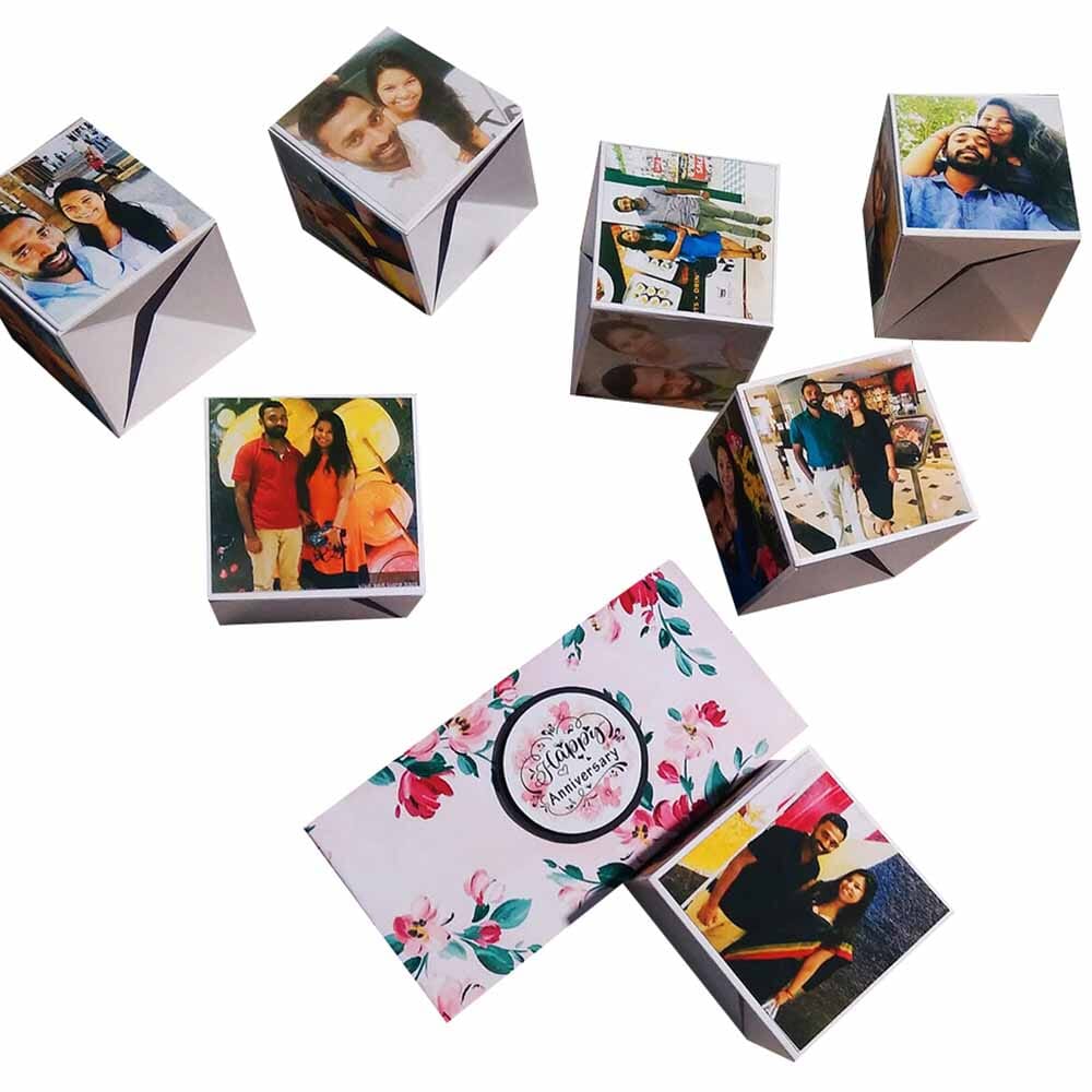 Surprise Bumping Magic Photo Cube Anniversary Birthday Special Occasions Gift. 