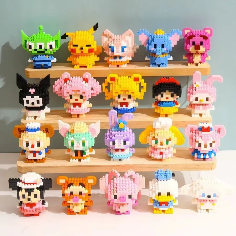 [ Ready Stock ] BRICKS Cute Cartoon Series Nano Block Mini Block Gift Decoration Building Brick Toy Boy Girl 卡通微型积木. 