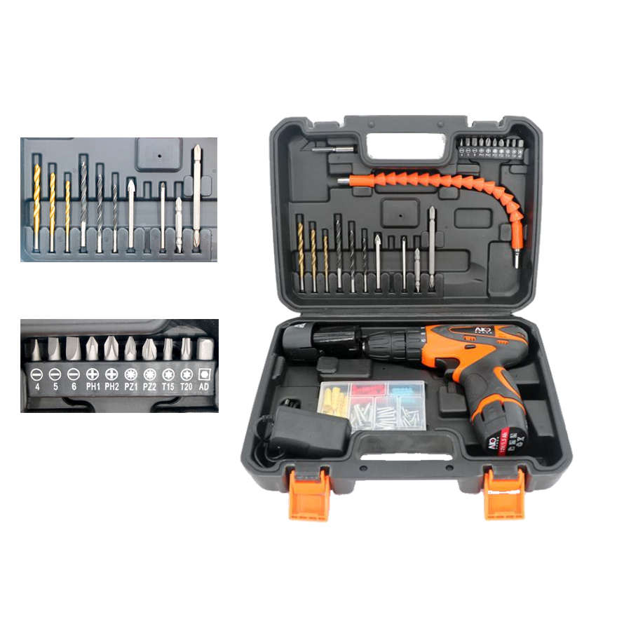 Liduo 12v Cordless Drill with 78 pcs Bit Sets. 