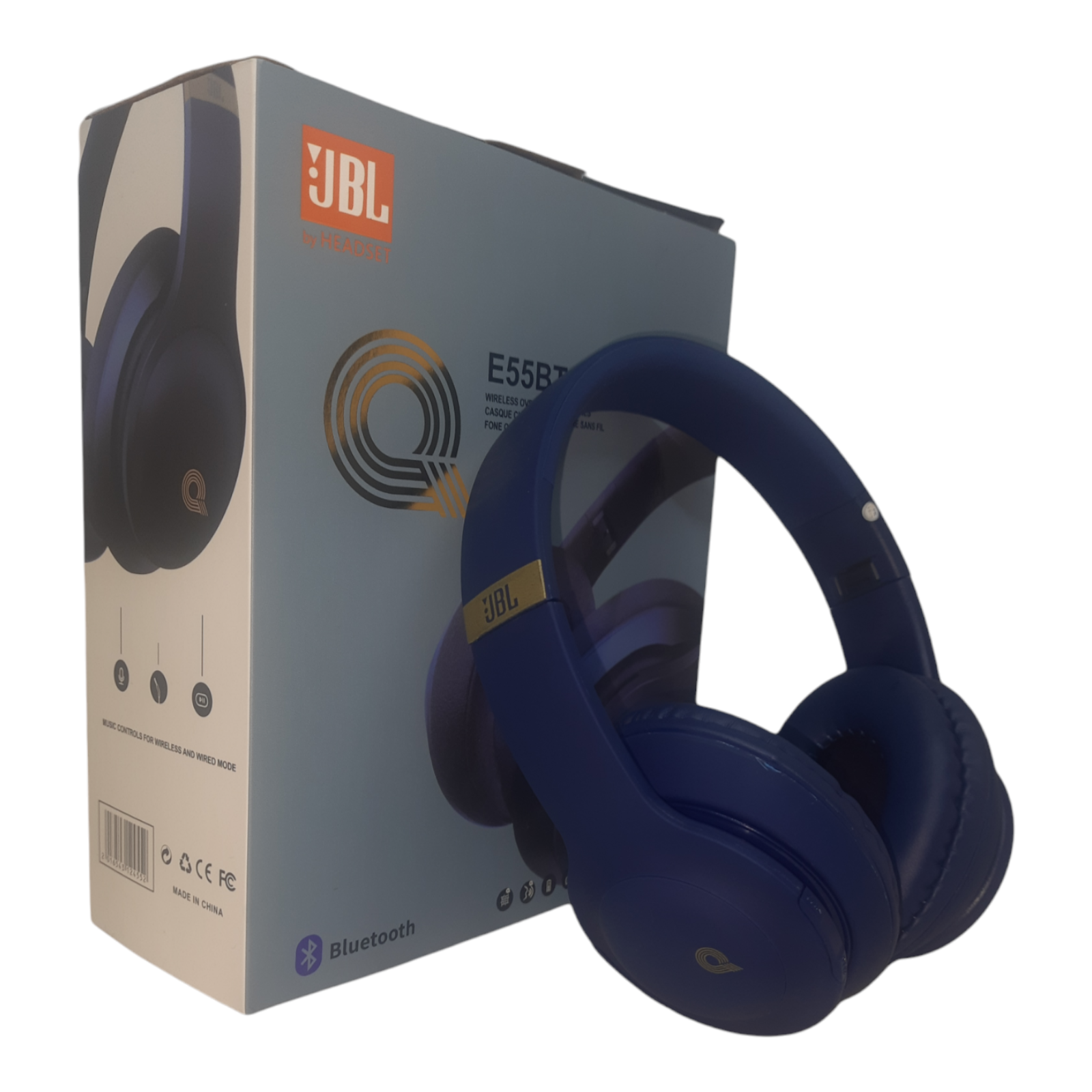 Bluetooth Headset wireless Bluetooth headphones JBL E55bt Quincy Edition Over-Ear Headphones with Mic for SAMSUNG,I PHONE APPLE ANDROID,WINDOWS. 