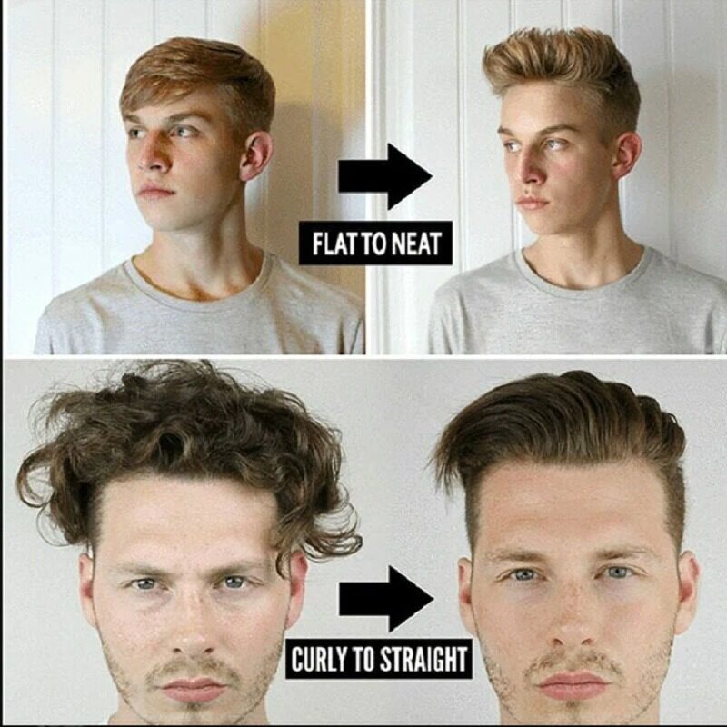 Beard Straightener For Men Heating Comb Hair Straightener Quick Beard Comb Straight Curling Electric Hot Beard Styling Brush. 
