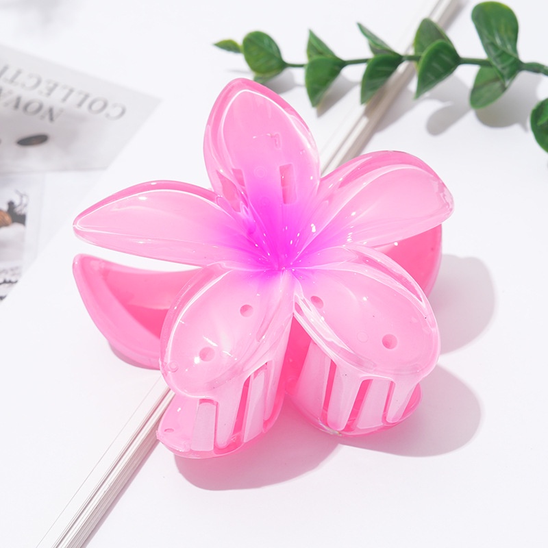New 2024 Flower Hair Clip Candy Color Hair Claw for Women Accessories Daraz.lk