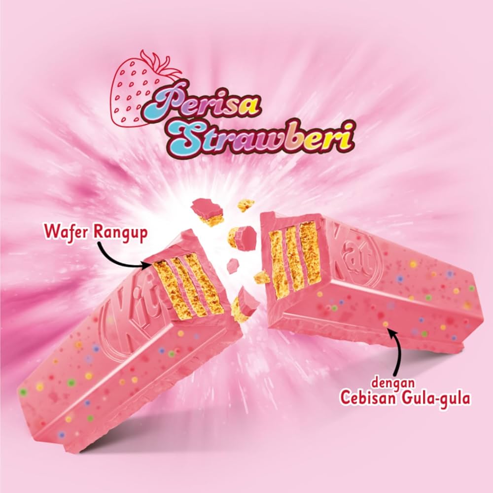 Kitkat Candy Crush Strawberry 4 Fingers 35g. 