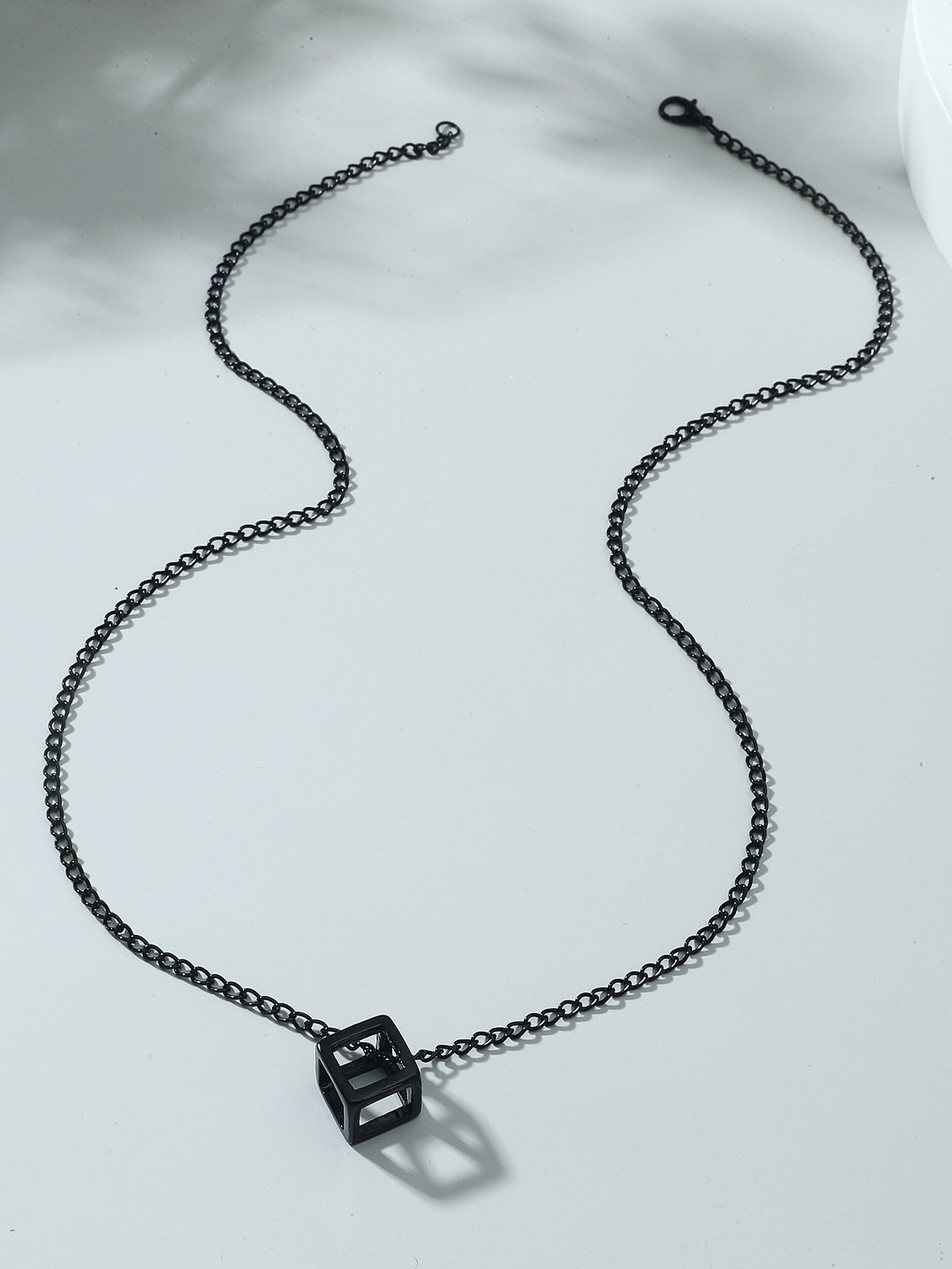 men geo charm necklace