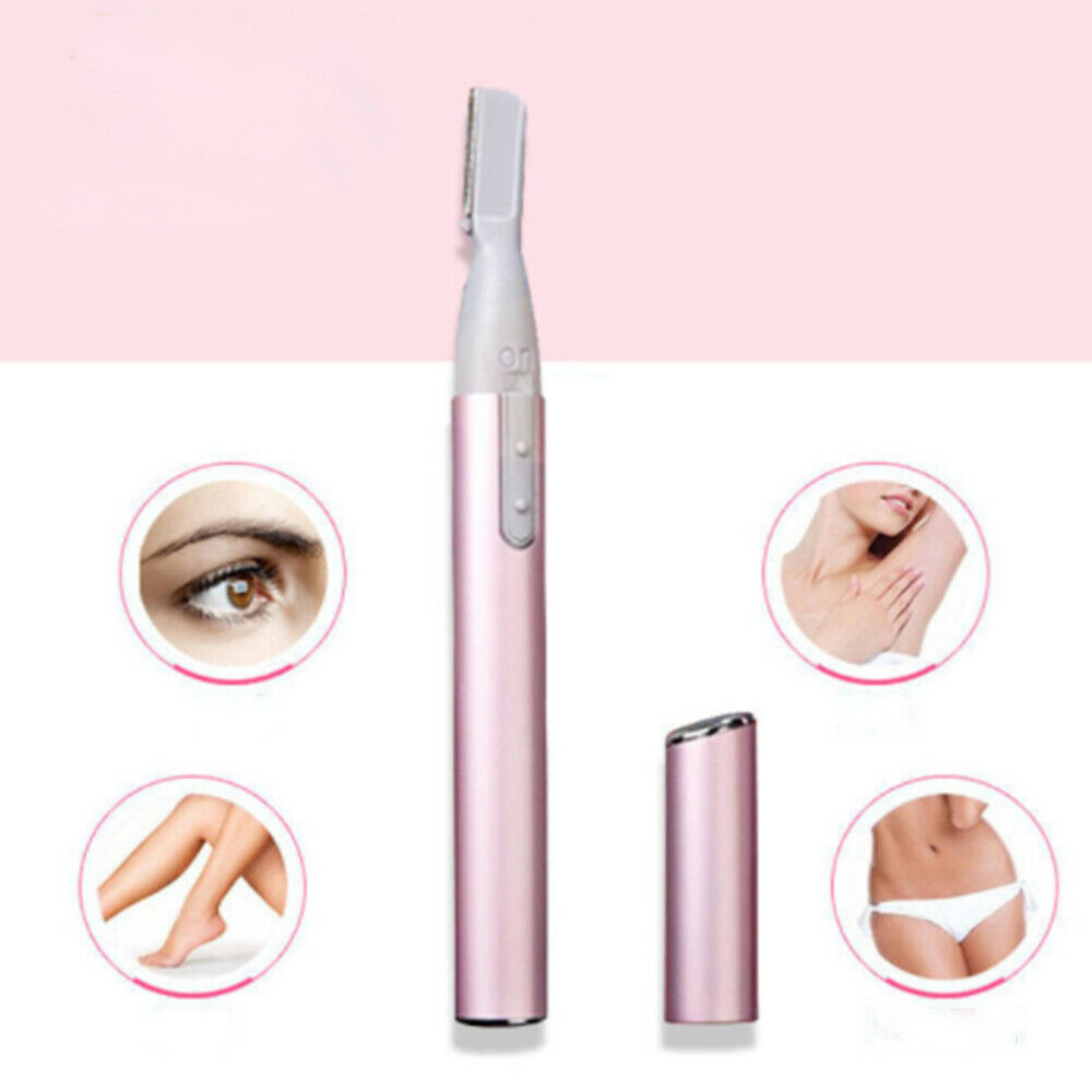 Electric Eyebrow Shaver Remover Body Hair Blade Razor Trimmer Epilator Scissors. 