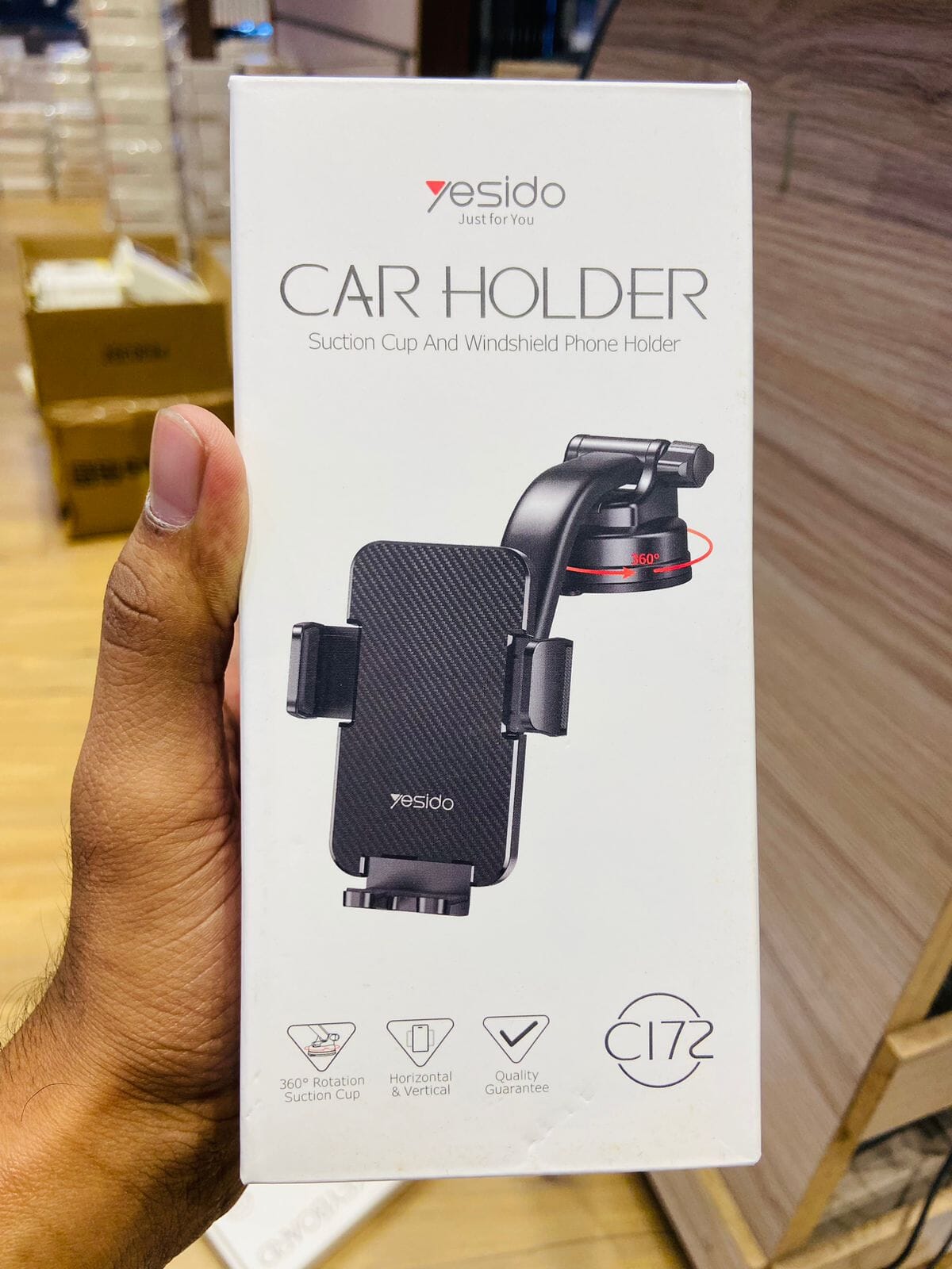 Yesido CAR HOLDER
Suction Cup And Windshield Phone Holder