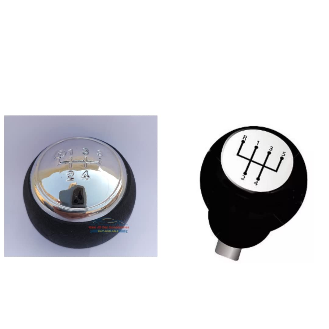 New JD Car Accessories, for Car  Etios Liva & Etios Cross, Finishing Heavy Duty,5 Speed 1Pis Gear Shift Lever Cover Boot & 1Pis Gear Knob [Combo Pack 2 Items is] 04 NUZ. 