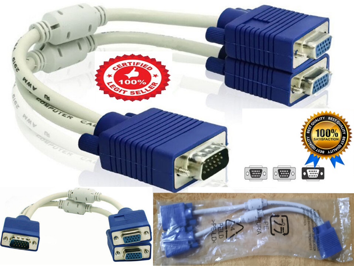 VGA Monitor Y Splitter Kabel Voor Screen Duplicatie