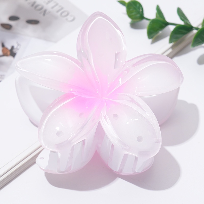 New 2024 Flower Hair Clip Candy Color Hair Claw for Women Accessories Daraz.lk