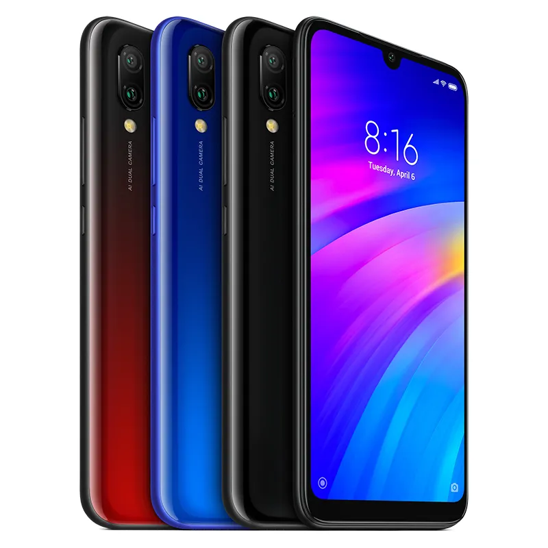 Xiaomi Redmi 7 with 3GB RAM 32GB ROM Brand New Sealed Pack 6.26 Inch Display Android Smartphone with Free tempered glass, Back cover, EU Adapter and Charger with Cable. 