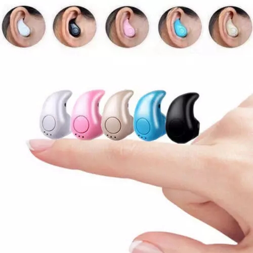 Mini  Wireless Earbud, Sweatproof Bluetooth Earphone with Mic Headphone, Single Invisible Sports In Ear Headset Bluetooth Headset Earphones Mini S530 Invisible Music 4.0 In-Ear Wireless Headphone Earbuds For All Smart Phones tablet. 