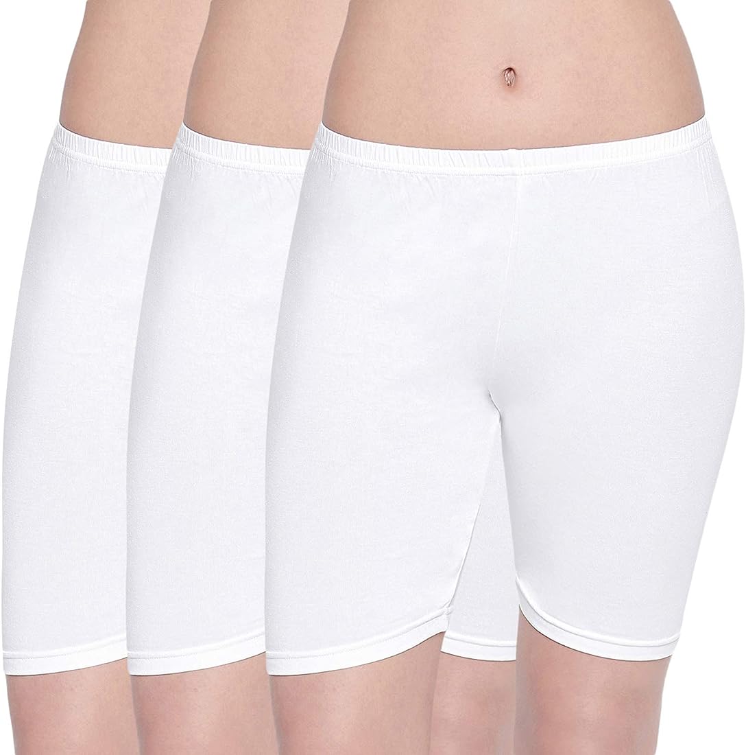 Tight Under short for Women | White color | Stretch Cotton | S, M, L, XL
