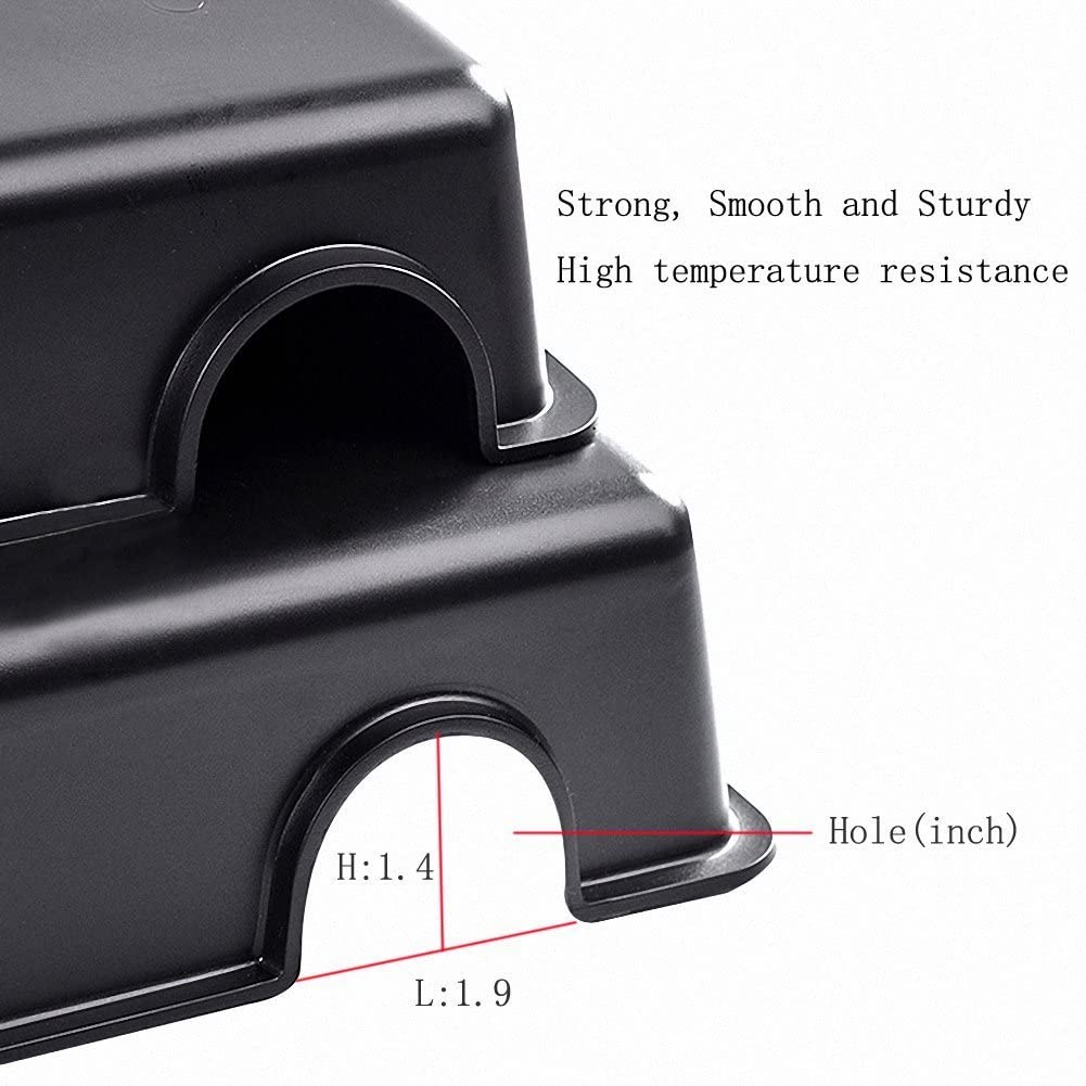 Reptile Hide Box Habitats Caves Hiding Snake Cage Box For Snake Lizards Gecko Black 2sizes. 