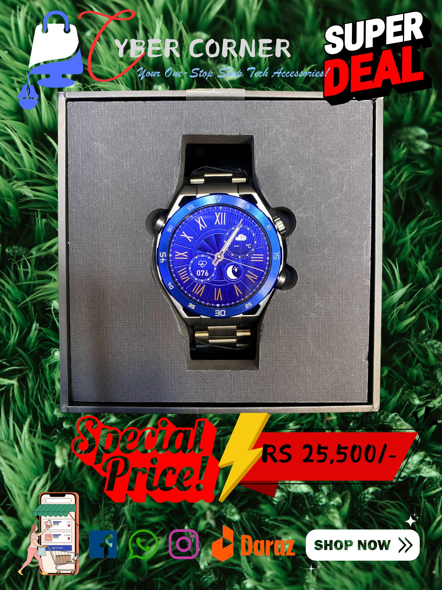 G-Tab GT8 AMOLED Smart Watch. 