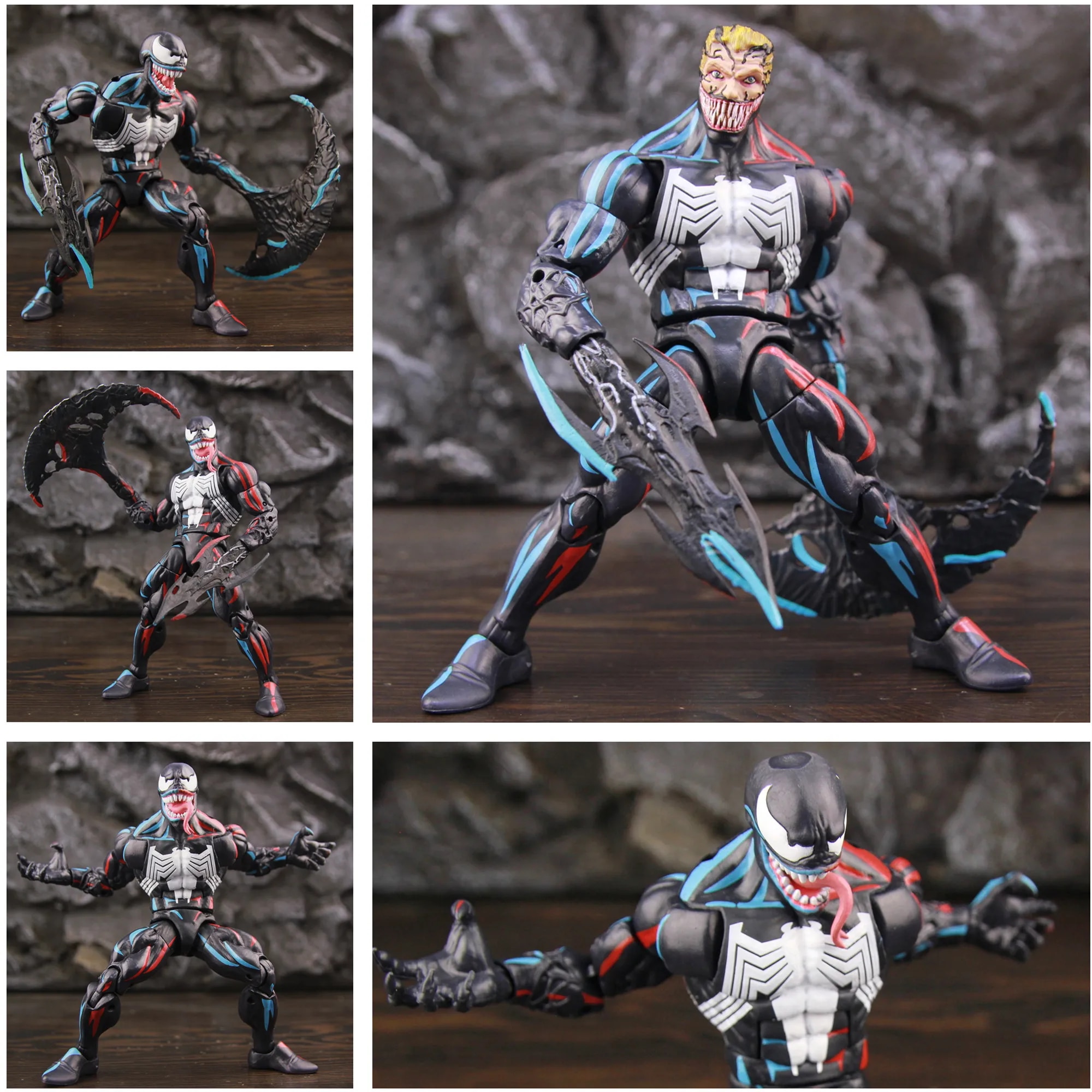 spider man toys Marvel Amazing Spiderman Peter Park Animated Venom Carnage Black Symbiote Kraven the Hunter 6 Action Figure Retro Legends Toys. 