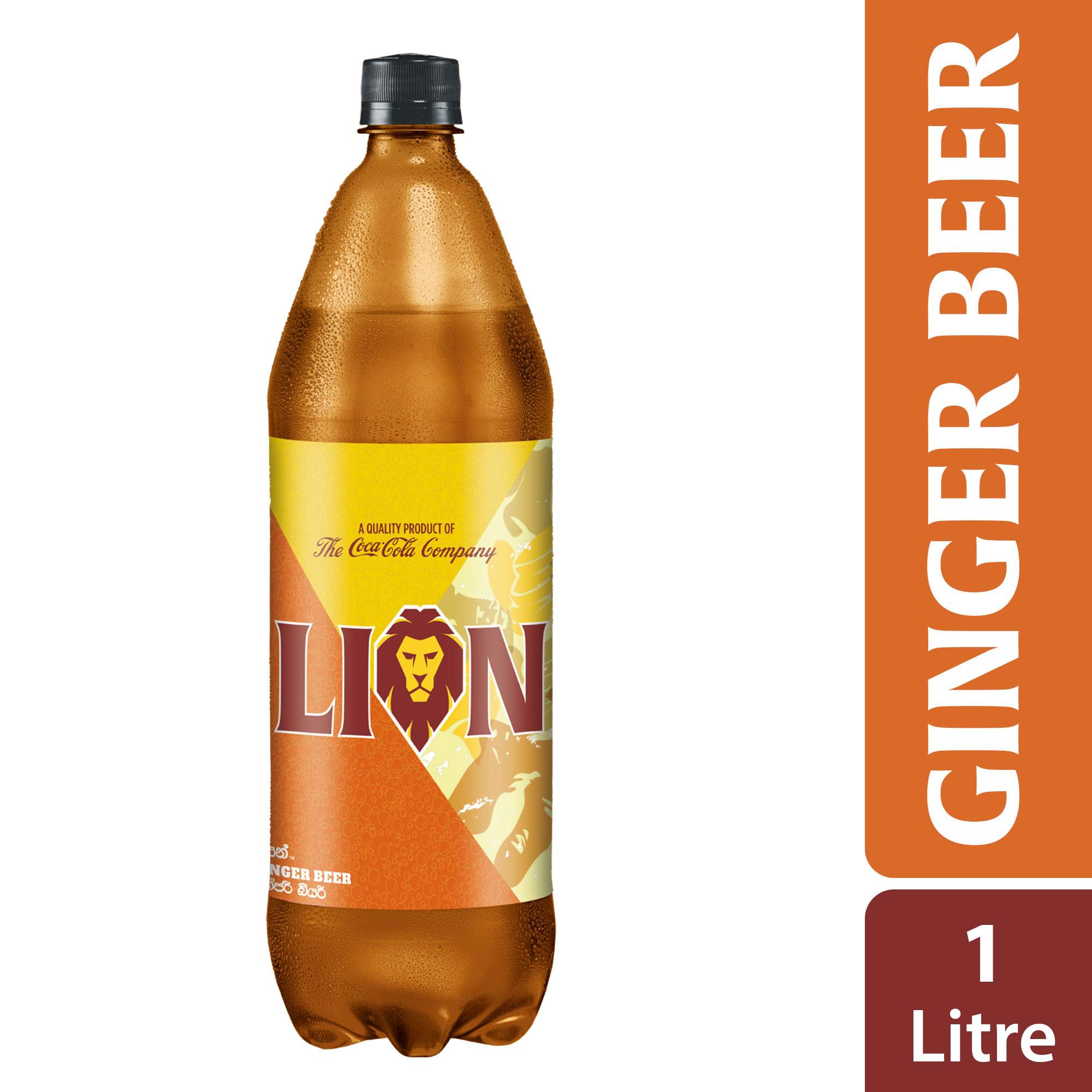 Lion Ginger Beer, Non-Alcoholic Beer with Distinctive Ginger Flavour, Flavourful Mixer, PET Bottle, 1000 ML