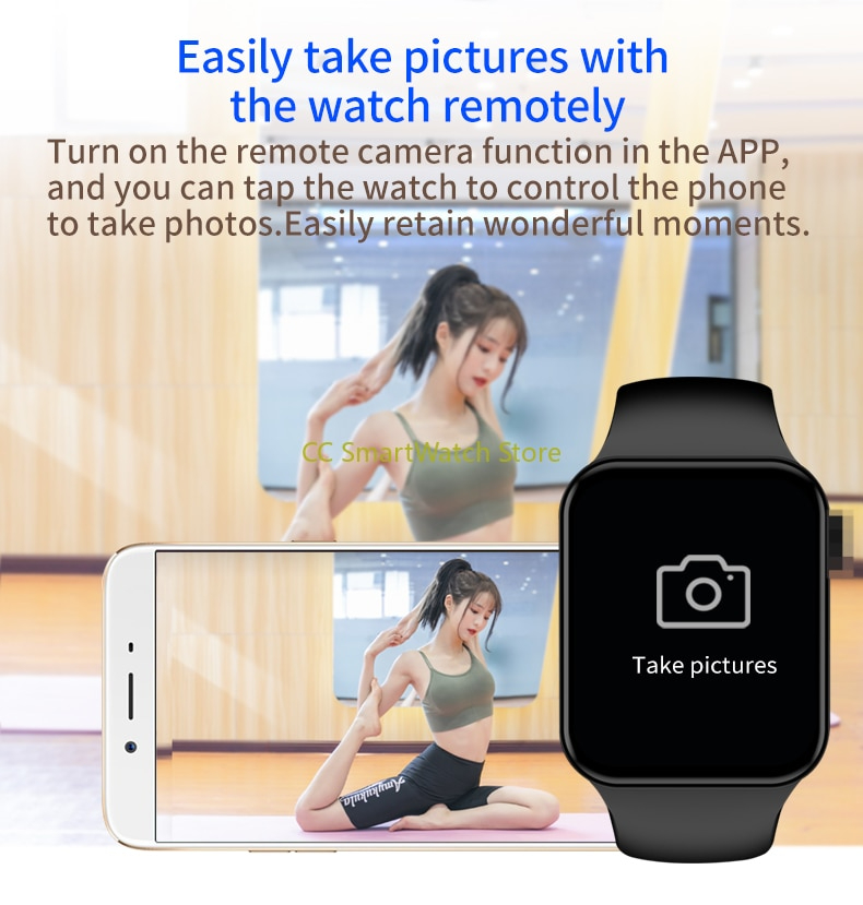Genuine T100 plus Watch 7 Smart Watch T100plus SmartWatch Bluetooth music Remote Photo Dialing Message Reminder Sports. 