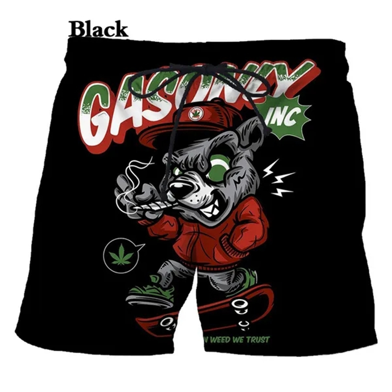 New Men's Fashion Skull 3D Printed Beach Shorts Pants Quick Dry Swim Shorts Skull Shorts For Men Plus Size Shorts For MenXS-4XL. 