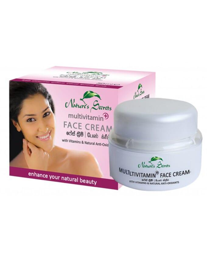 Face secrets. Крем для лица Night face Cream. Natures Secrets косметика из Шри Ланки. Multi Vitamin для лица. Beauty Care крем для лица.