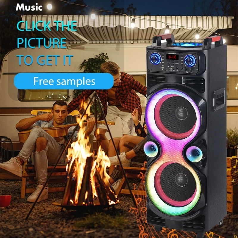 NDR-1100 10 Inch Double Bass 6000W Peak High Power Smart Outdoor DJ Equipment Party Bluetooth Speaker Set | INeedz NDR1100. 