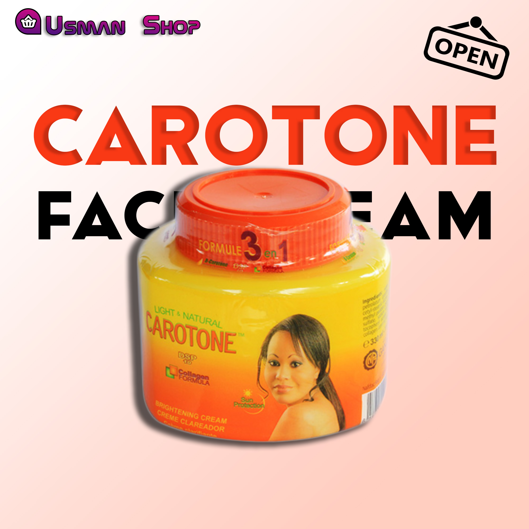 Carotone Light & Natural Carotone Dsp 10 Collagen Formula Face Cream Carotone Face cream 135ml