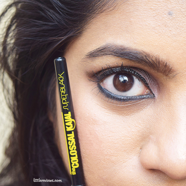Original_ Extra Black Made in GERMANY Maybelline Kajal Waterproof Eye liner 12hrs Long Protection Maybeline New York The Colossal Kajal. 