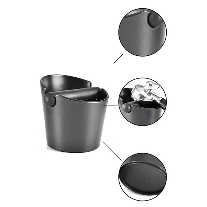 Household Small Slag Tank Coffee Knocking Slag Bucket Non-Slip Waste Slag Bucket Coffee Slag Recycling Bucket. 