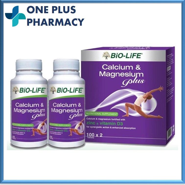 Bio-Life Calcium Magnesium Plus 100's / 2x100's [EXP 10/2023]