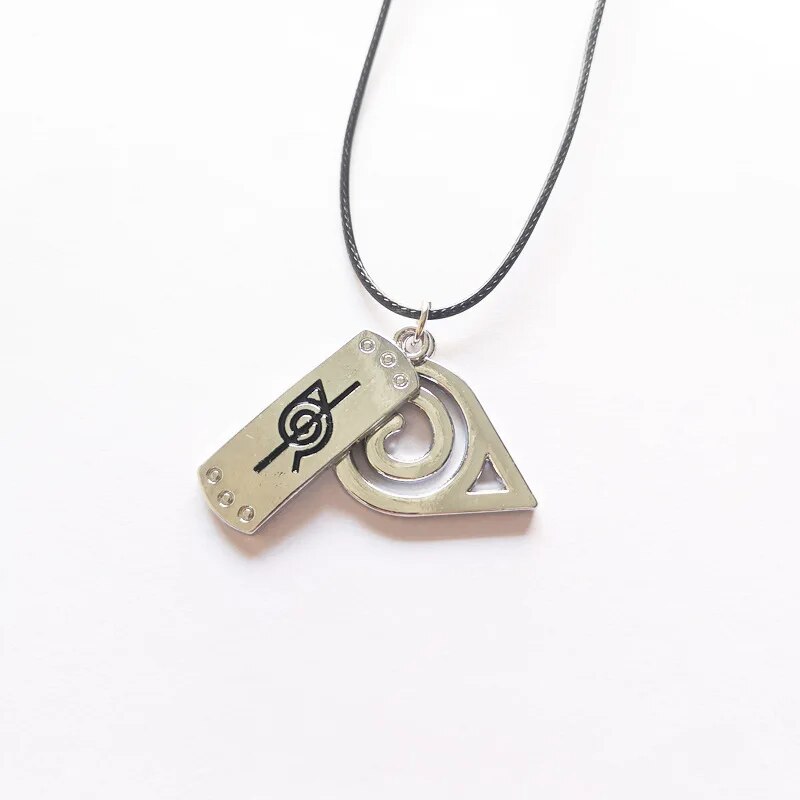 Anime Naruto akatsuki Cosplay Necklace Uchiha Sasuke Gaara prop Accessories Village of Kino Hagakure Sign Jewelry Props Action Figures. 