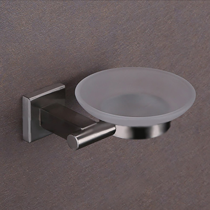 Bathroom Soap Dish Box Rack Free Perforated Wallmounted Drain 304