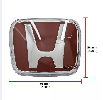 Honda logo emblem Rear Red Badge Emblem For Honda Civic EG6 EG9 EK9 Integra DC2 92-00. 