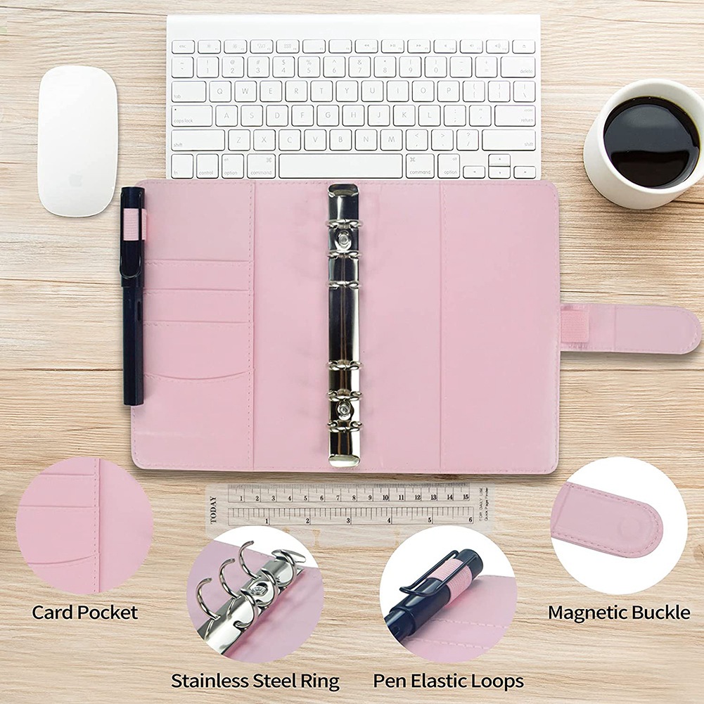 Budget Binder with Cash Envelopes, Cash Organizer for Budgeting A. 