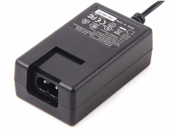 Wall Adapter Power Supply 12VDC 1.2A Barrel Jack (with 5 interchangeable adapter plugs). 