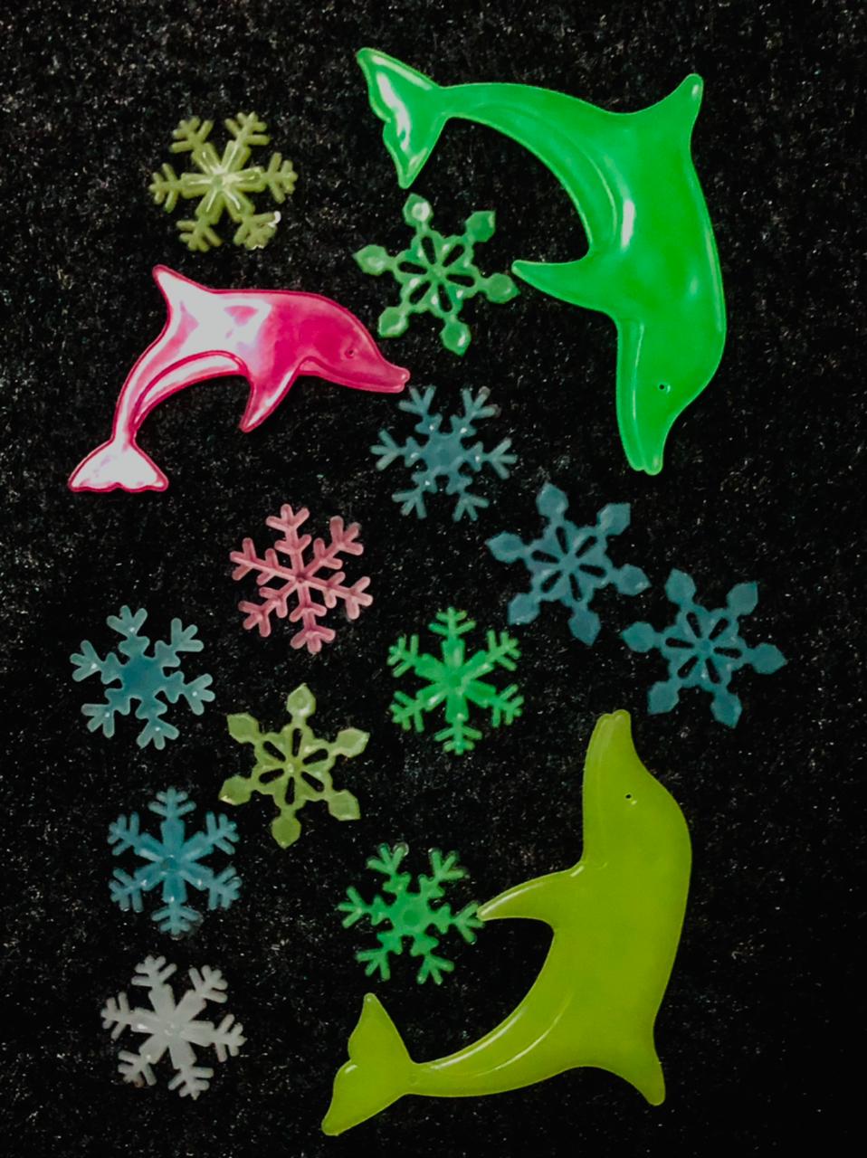 High Quality Radium Butterfly, Stars, moon, stickers Glow in Dark Toys ...