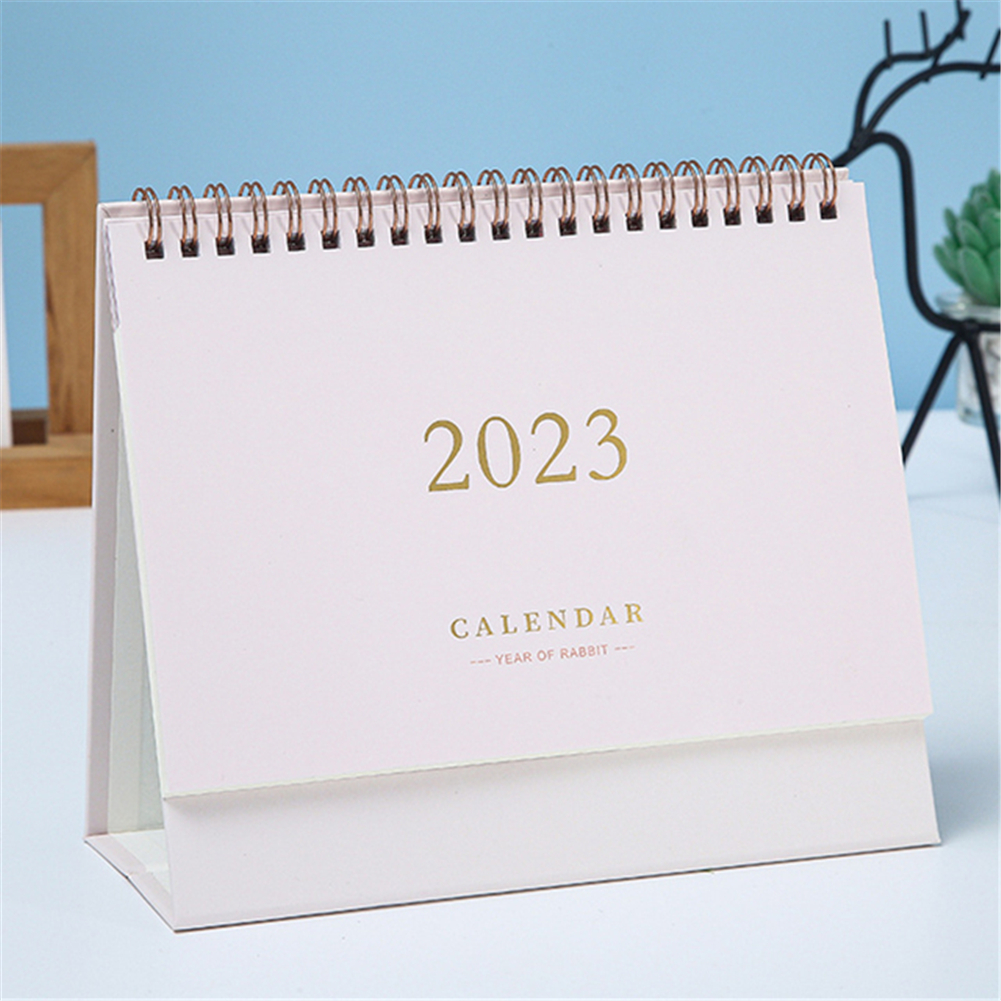 Desk Standing Calendar 2023 Desktop Small Monthly Planner Table Office