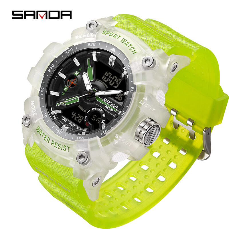 【Miga Plaza】 Fall-resistant Military Multi-display Dial Luminous Luxury Quartz Watch Gift SD3179-14